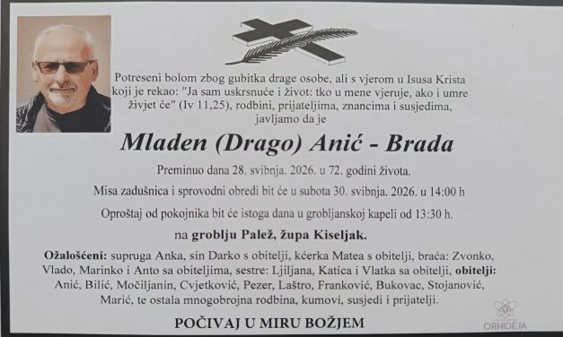 Preminuo je Mladen Anić – Brada