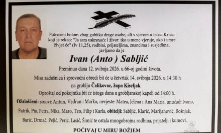 Preminuo je Ivan Sabljić