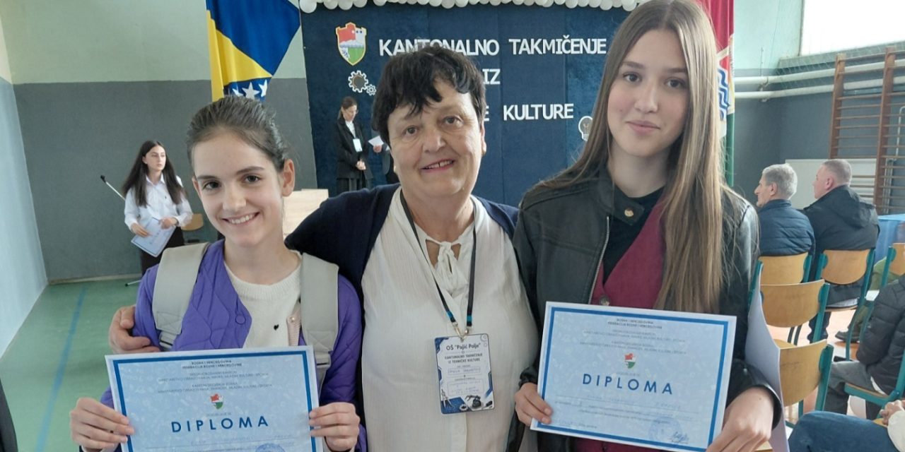SJAJNI REZULTATI: Učenice OŠ “Kiseljak 1” Bilalovac briljirale na kantonalnom natjecanju iz tehničke kulture