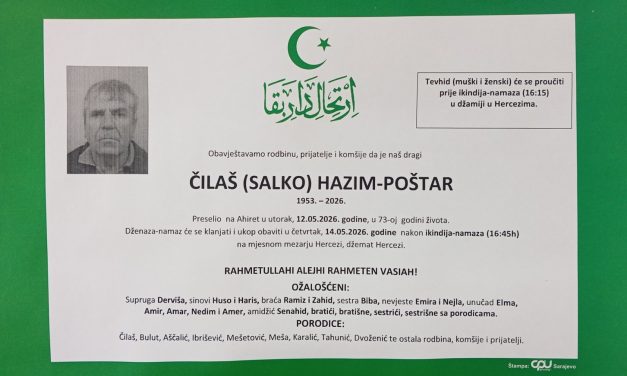 Preminuo je Čilaš Hazim – Poštar