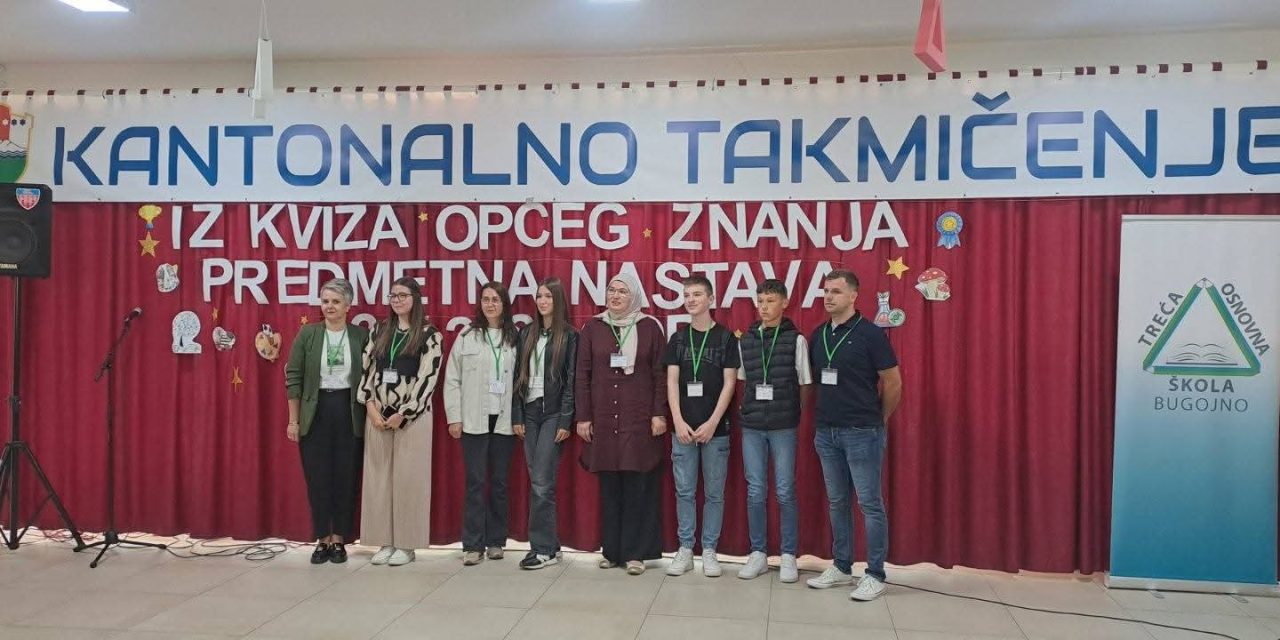 Sjajni rezultati: Učenici OŠ “Kiseljak 1” Bilalovac izdominirali na kantonalnim natjecanjima u znanju