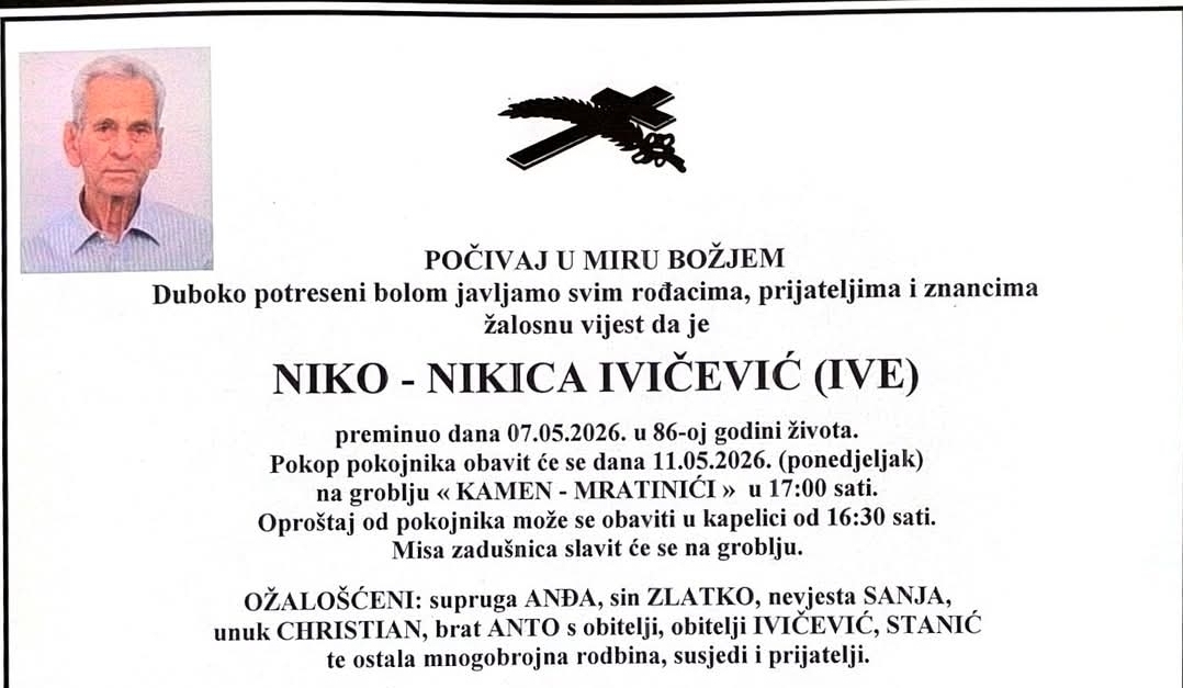 Preminuo je Nikica Ivičević