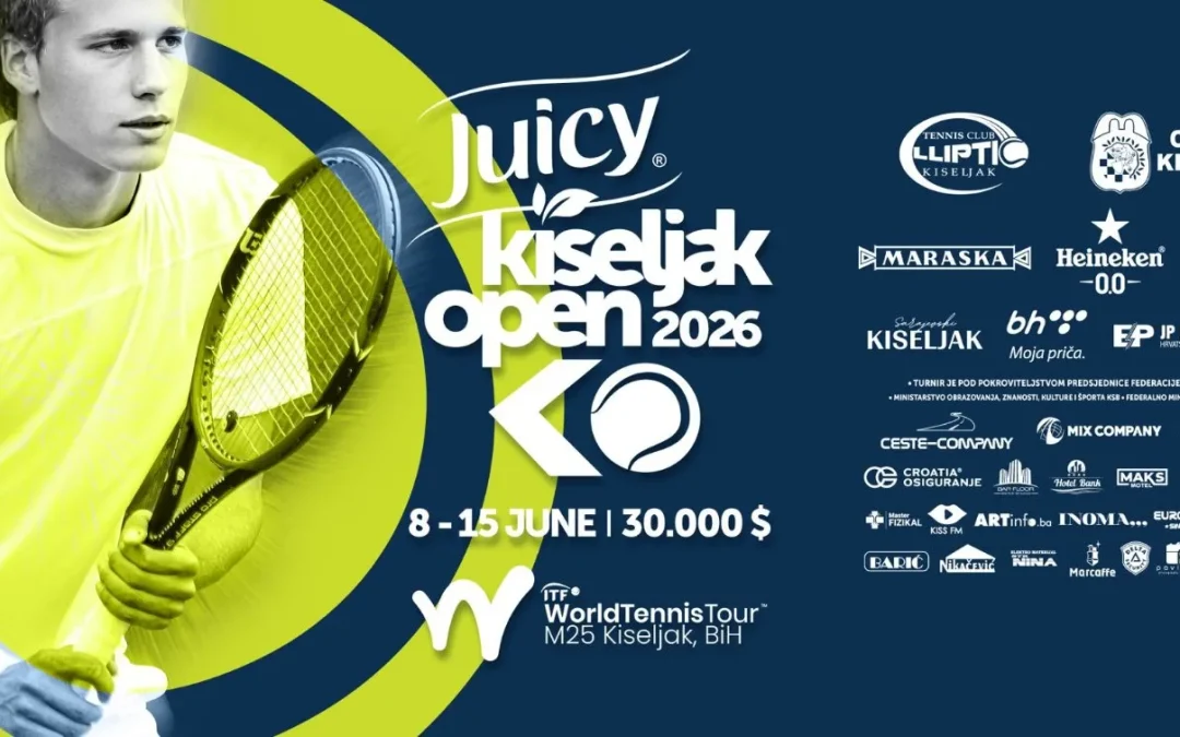 Kiseljak ponovno u središtu teniskog svijeta: Sve je spremno za 27. “Juicy Kiseljak open”