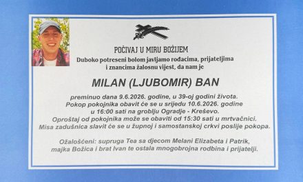 Posljednji ispraćaj Milana Bana bit će u srijedu u Kreševu