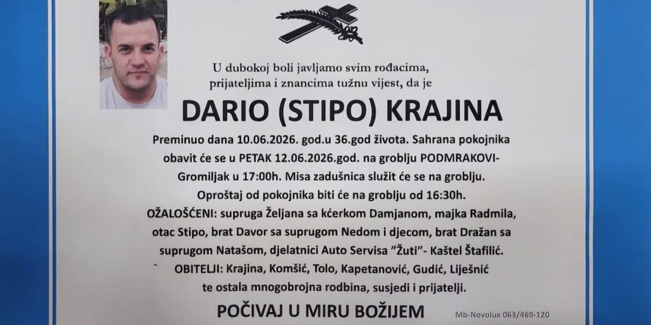 Preminuo je Dario (Stipo) Krajina