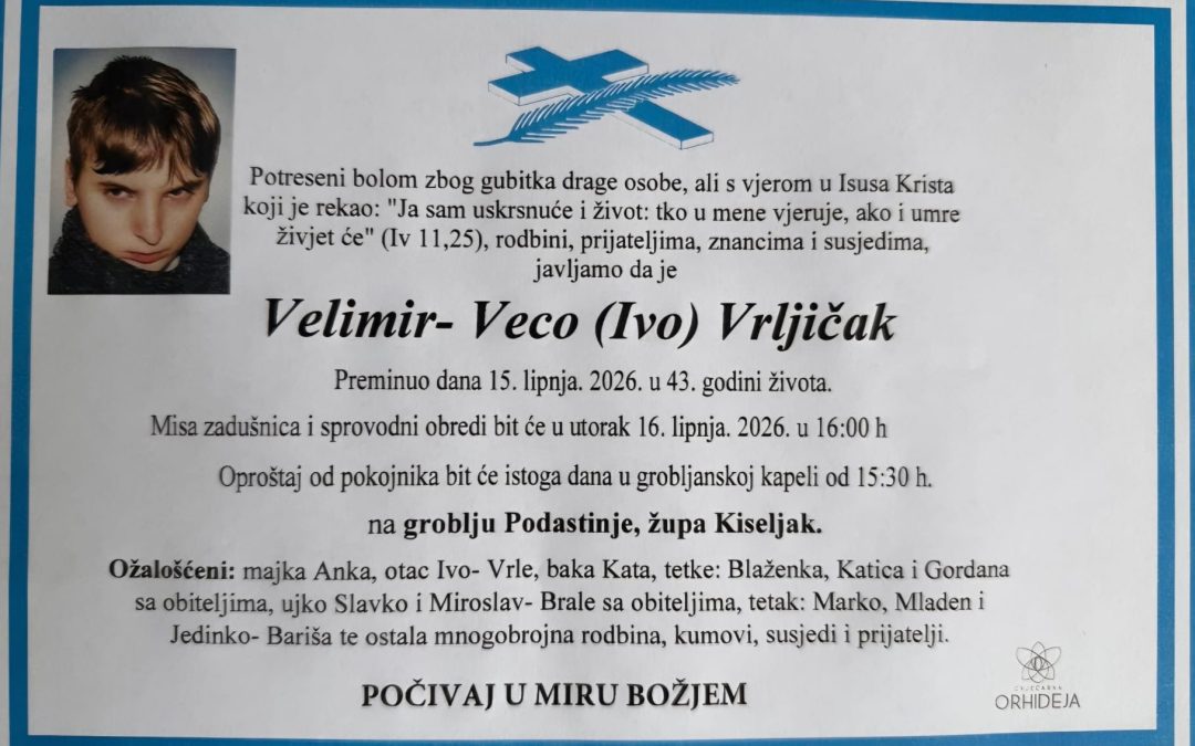 Preminuo je Velimir – Veco Vrljičak