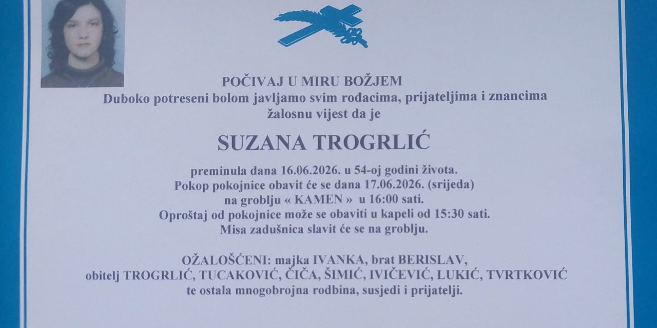 Preminula je Suzana Trogrlić