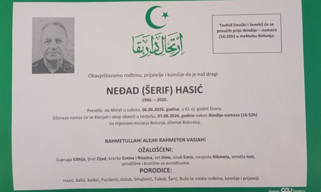 Preminuo je Neđad Hasić