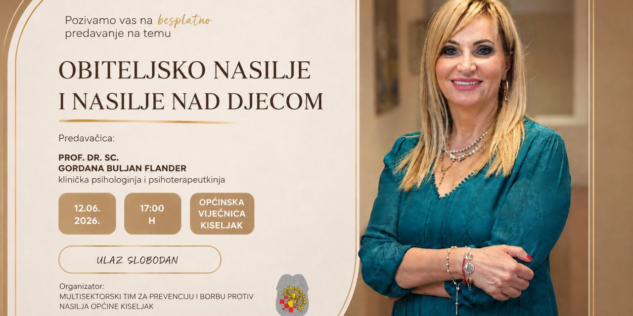 Besplatno predavanje: Obiteljsko nasilje i nasilje nad djecom
