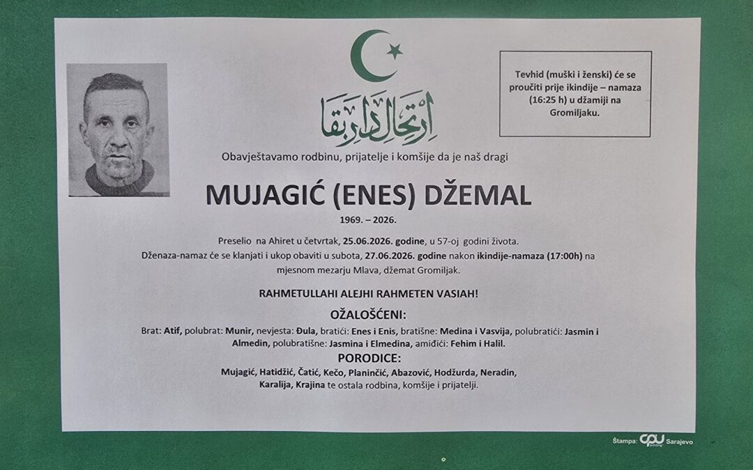 Preminuo je Džemal Mujagić