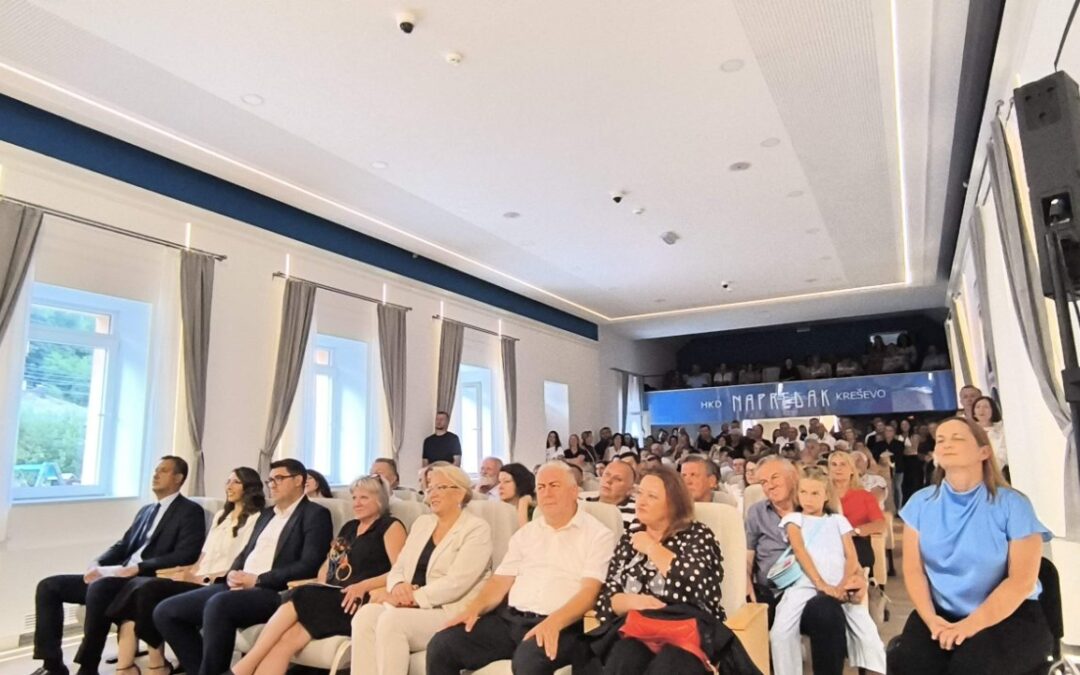 Ministrica Vlaisavljević otvorila obnovljenu dvoranu HKD-a Napredak u Kreševu