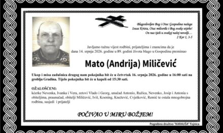 Preminuo je Mato Miličević