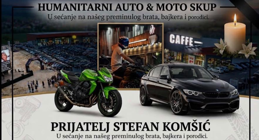 Zahvala povodom održanog humanitarnog auto-moto skupa u sjećanje na Stefana Komšića