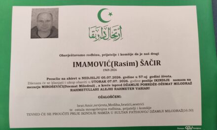 Preminuo je Šačir Imamović