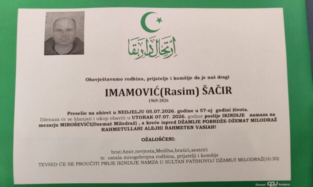 Preminuo je Šačir Imamović