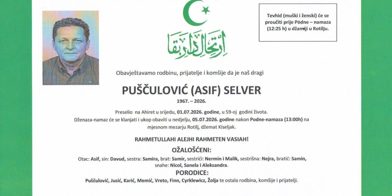 Preminuo je Selver Puščulović