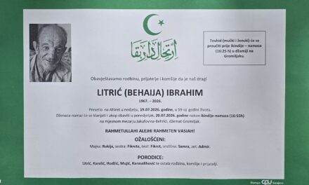 Preminuo je Ibrahim Litrić