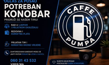 Caffe Pumpa u Kiseljaku zapošljava!