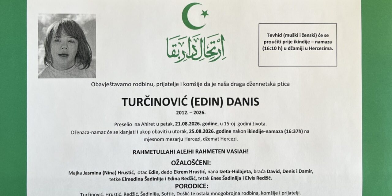 Preminuo je Danis Turčinović