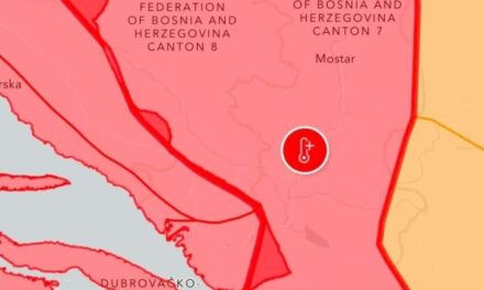 Crveni meteoalarm za Županiju Zapadnohercegovačku, temperature i do 42 stupnja