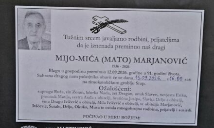 Preminuo je Mijo – Mića Marjanović