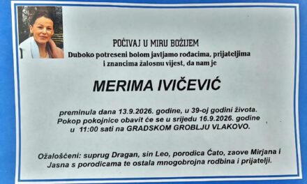 Preminula je Merima Ivičević