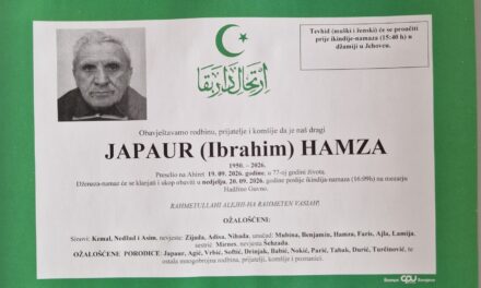 Preminuo je Hamza Japaur