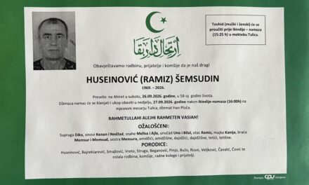Preminuo je Šemsudin Huseinović