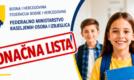 KONAČNA LISTA KORISNIKA za dodjelu novčanih sredstava učenicima osnovnih škola povratnicima na ime jednokratne novčane pomoći za početak školske godine za školsku 2026-2027