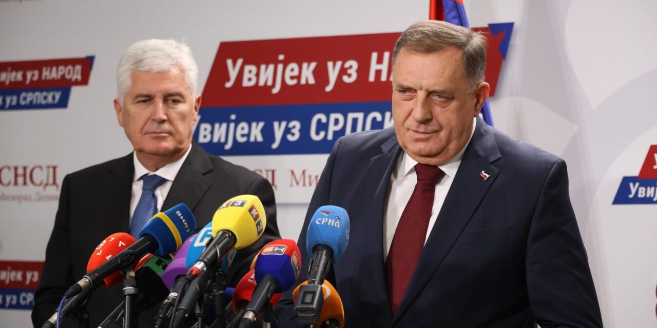 Čović i Dodik iz Banje Luke: Pružamo ruku trećem partneru za zajednički politički dogovor