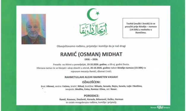 Preminuo je Midhat Ramić