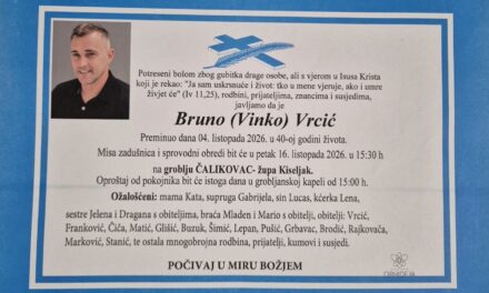 Preminuo je Bruno Vrcić