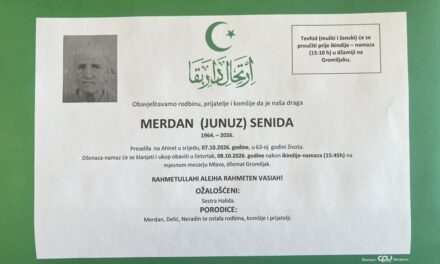 Preminula je Senida Merdan