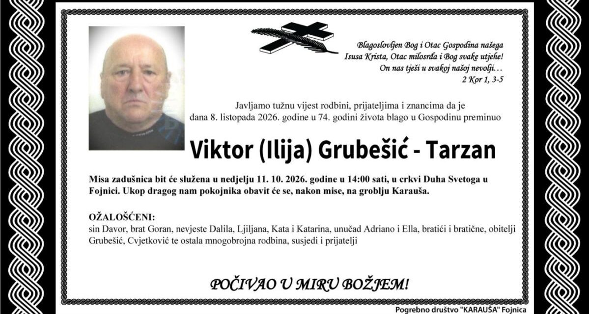 Preminuo je Viktor Grubešić – Tarzan