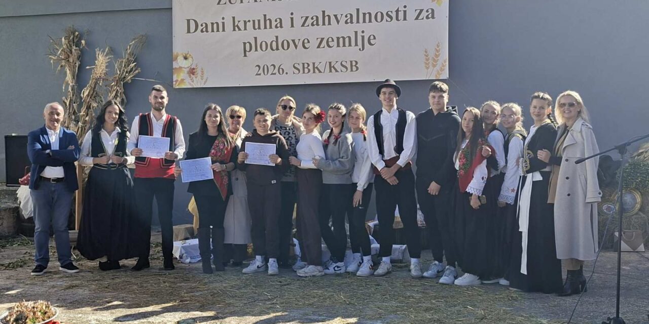 Veliki uspjeh naših učenika: Kiseljačke škole pomele konkurenciju na Županijskoj smotri “Dani kruha” u Uskoplju